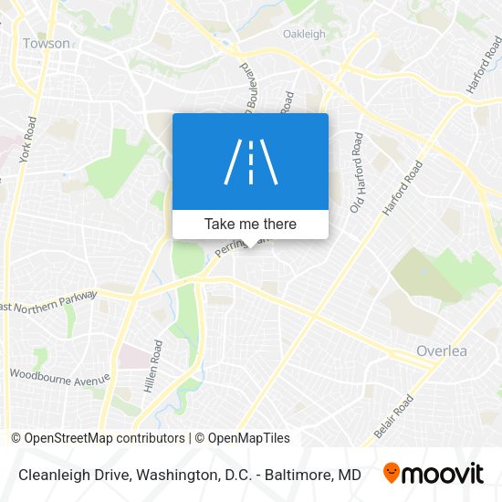 Cleanleigh Drive map