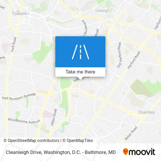 Cleanleigh Drive map