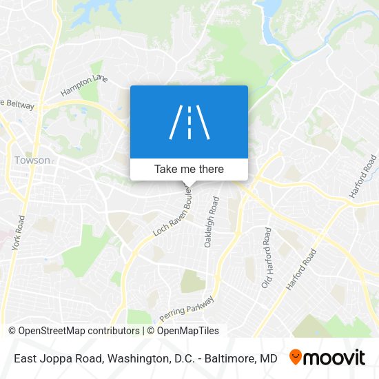 East Joppa Road map