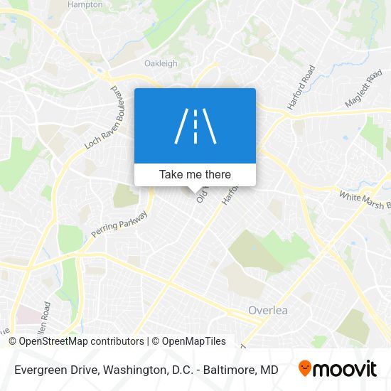 Evergreen Drive map