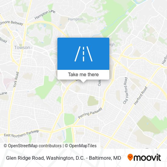 Glen Ridge Road map