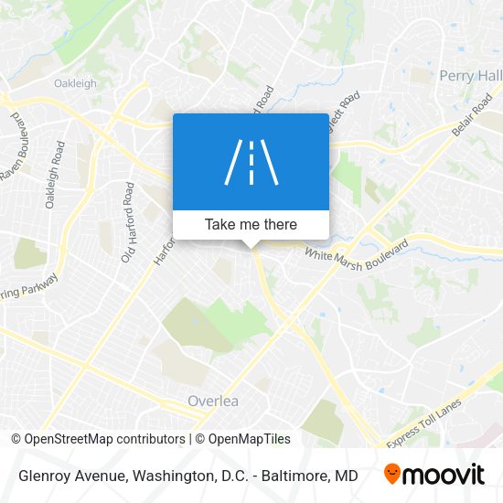 Glenroy Avenue map