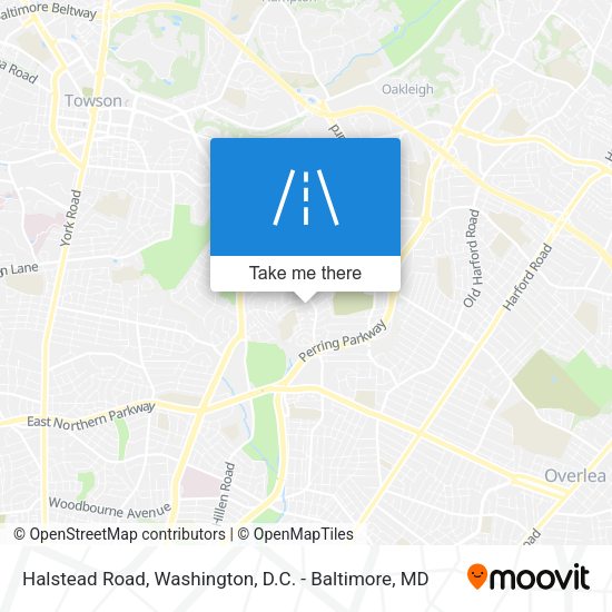 Halstead Road map