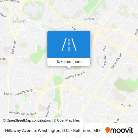 Hillsway Avenue map