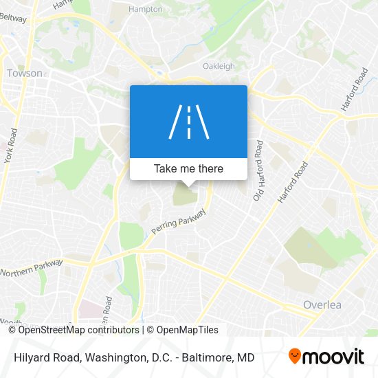 Hilyard Road map