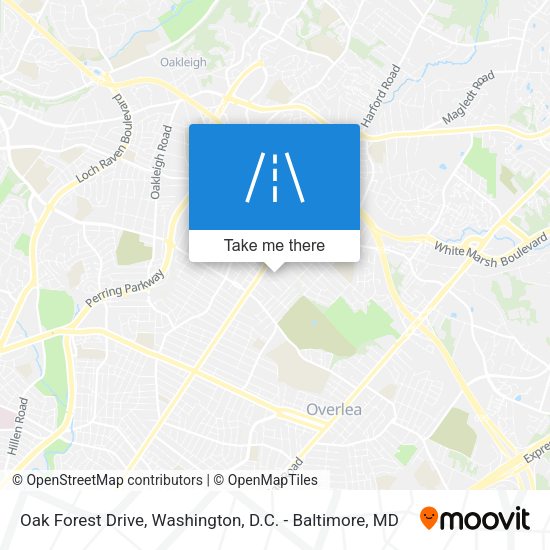 Oak Forest Drive map
