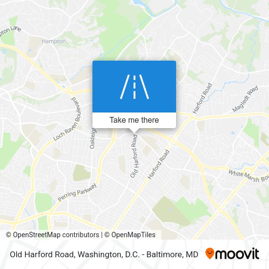 Old Harford Road map
