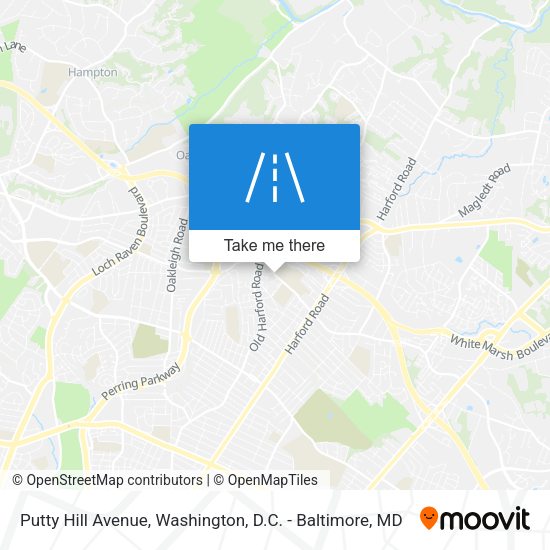 Mapa de Putty Hill Avenue