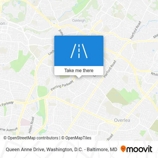 Queen Anne Drive map