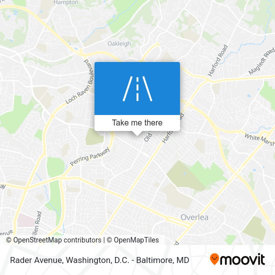 Mapa de Rader Avenue