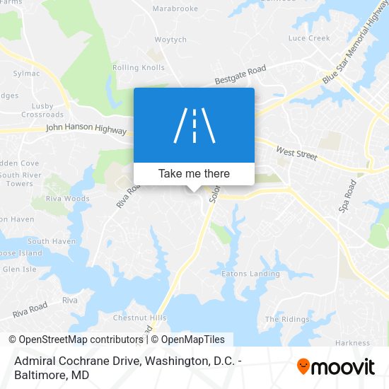 Mapa de Admiral Cochrane Drive