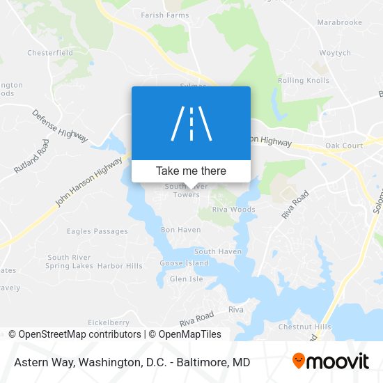 Mapa de Astern Way