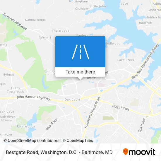 Bestgate Road map