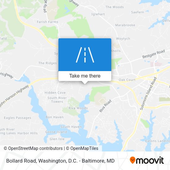 Mapa de Bollard Road