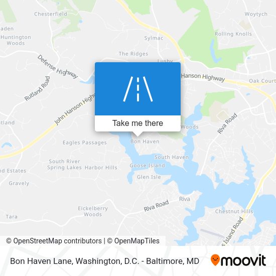 Bon Haven Lane map