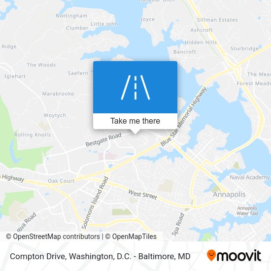 Compton Drive map