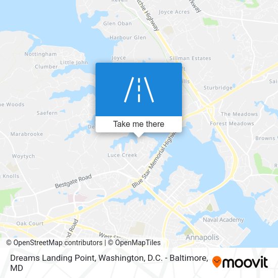 Dreams Landing Point map