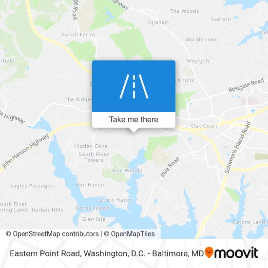 Eastern Point Road map