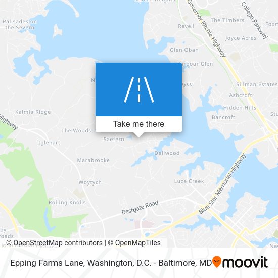 Mapa de Epping Farms Lane