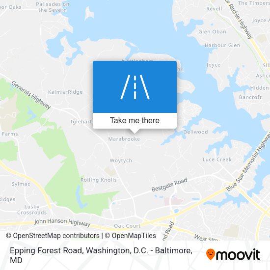Mapa de Epping Forest Road