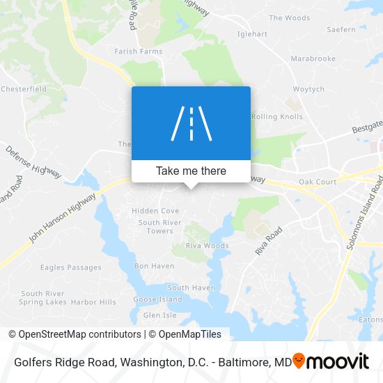 Mapa de Golfers Ridge Road