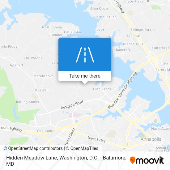 Hidden Meadow Lane map