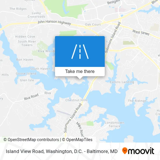 Island View Road map