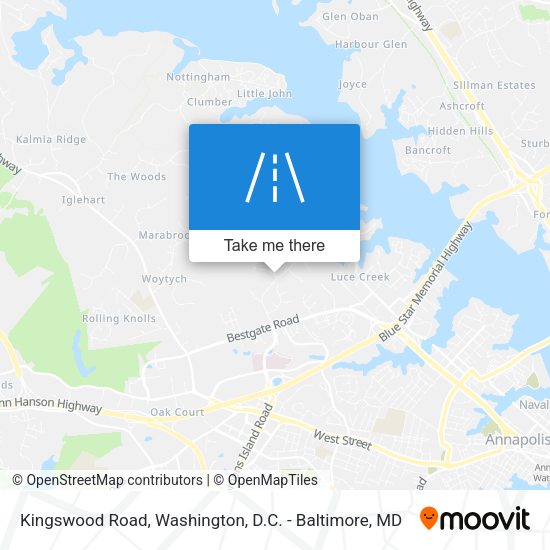 Kingswood Road map