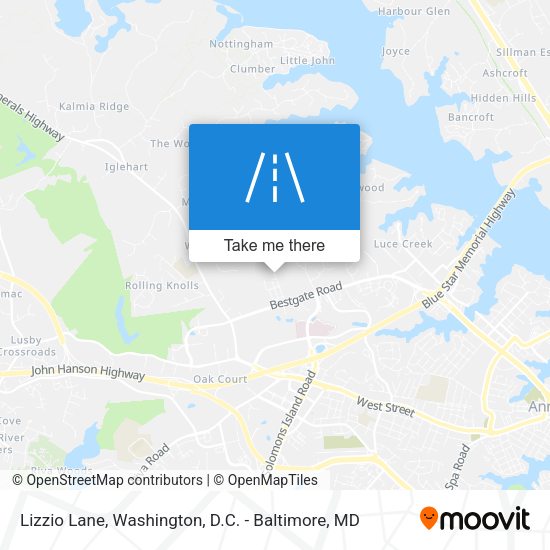 Lizzio Lane map