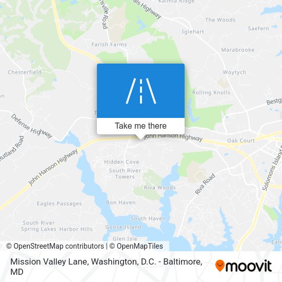 Mission Valley Lane map