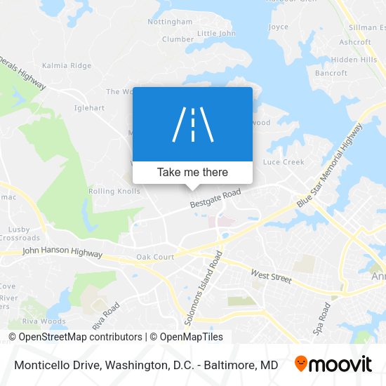 Monticello Drive map