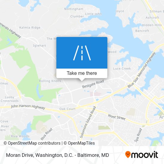 Mapa de Moran Drive