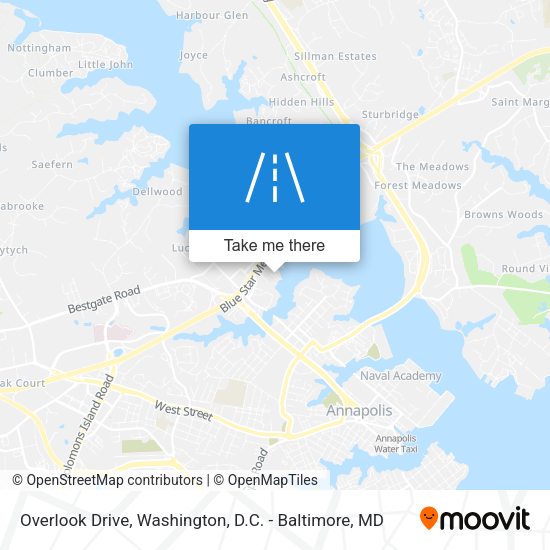 Overlook Drive map