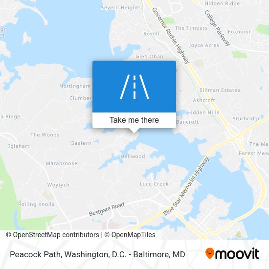 Peacock Path map