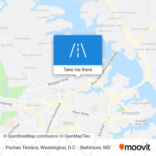 Puritan Terrace map