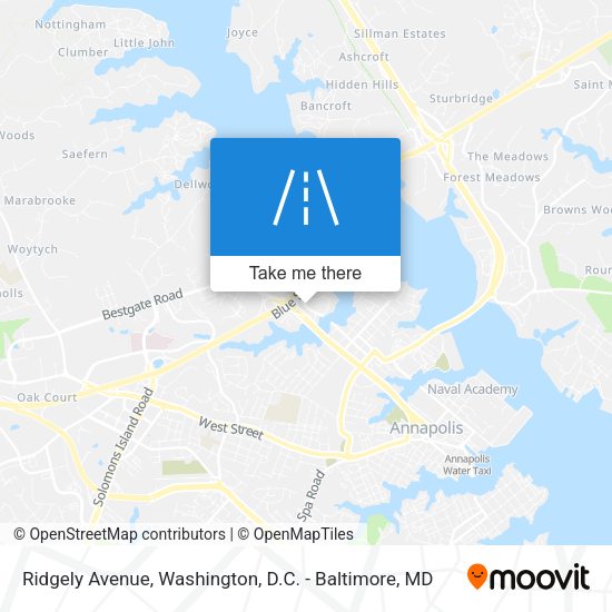 Ridgely Avenue map