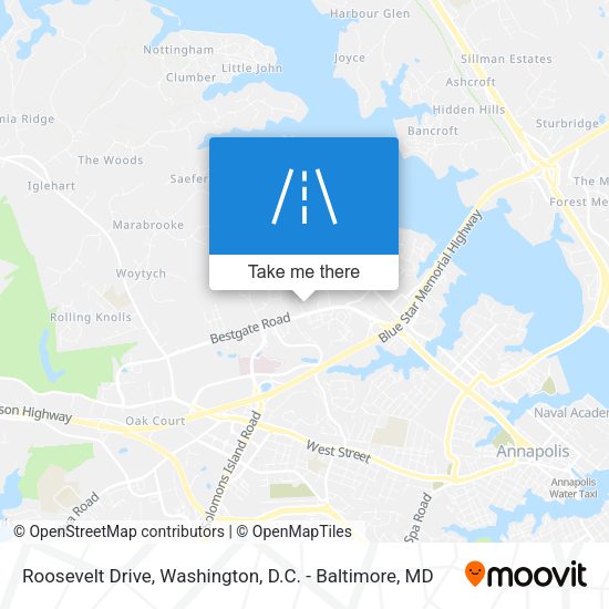 Roosevelt Drive map