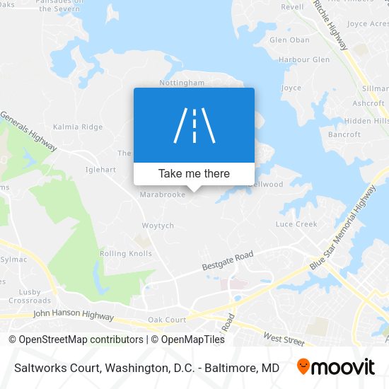 Mapa de Saltworks Court
