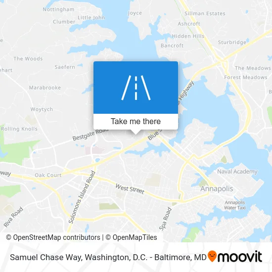 Samuel Chase Way map