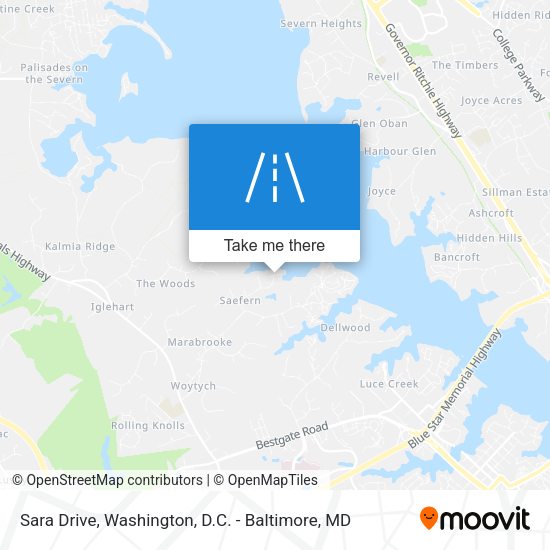 Sara Drive map