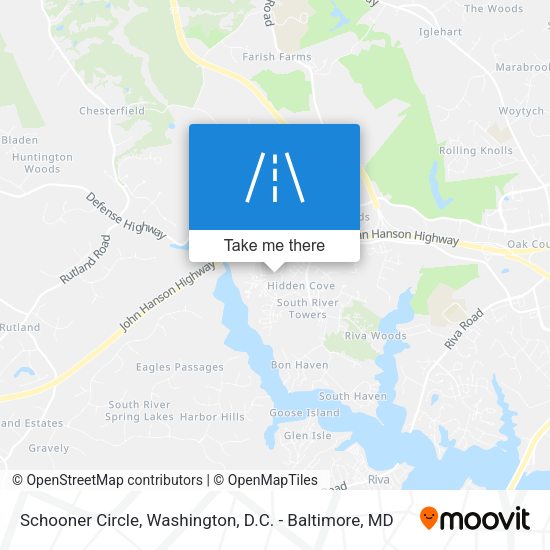 Schooner Circle map
