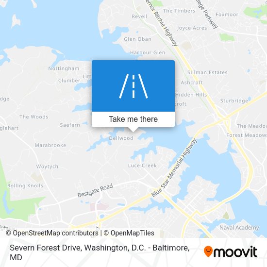 Severn Forest Drive map