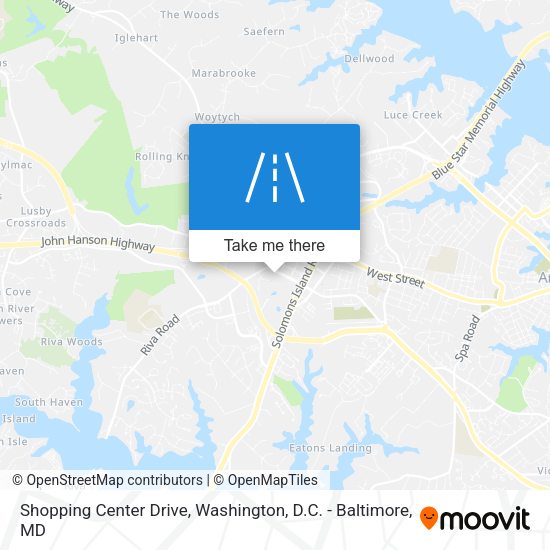 Shopping Center Drive map