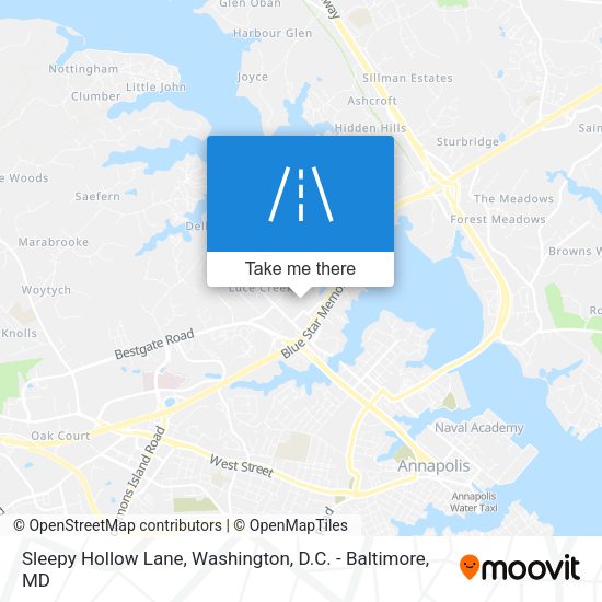 Sleepy Hollow Lane map
