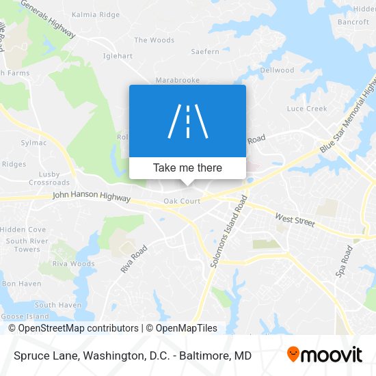 Spruce Lane map