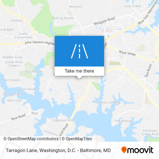 Tarragon Lane map