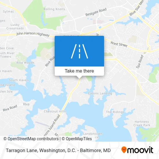 Tarragon Lane map