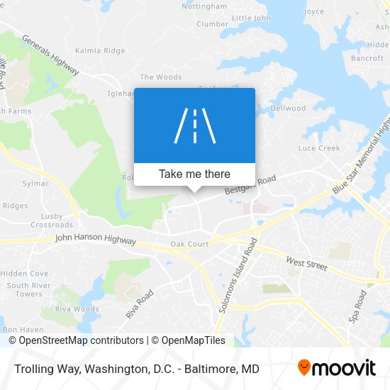 Trolling Way map