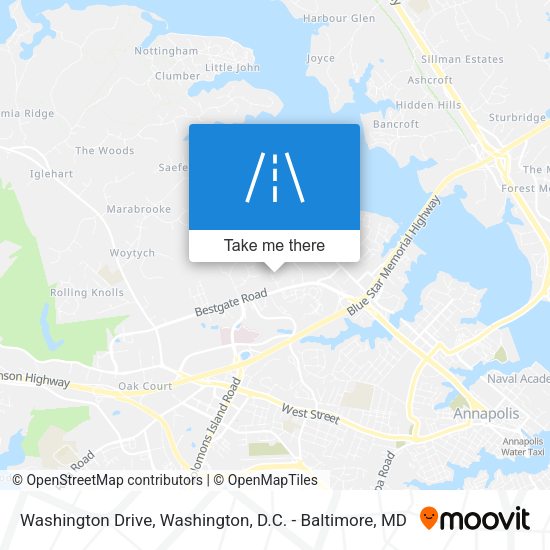 Mapa de Washington Drive
