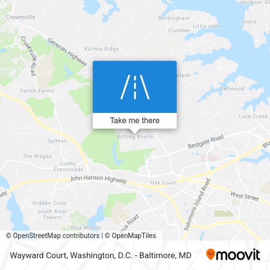 Mapa de Wayward Court